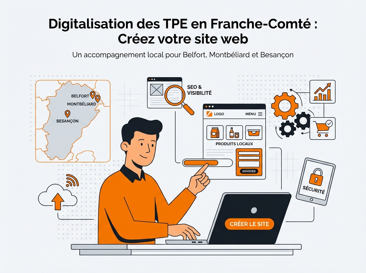 Création de site web pour TPE en Franche-Comté : le guide 2026