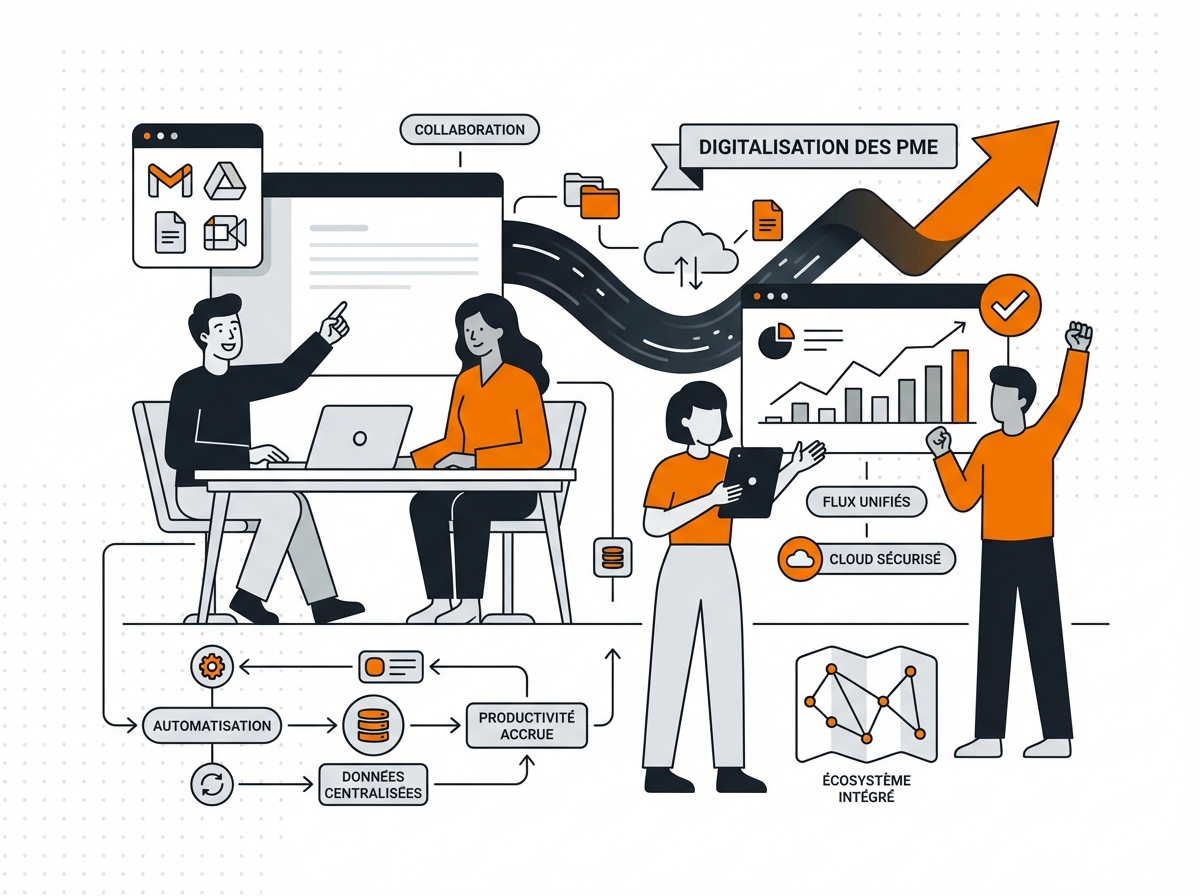 Conclusion intégration Google Workspace et outils métiers PME - transformation digitale réussie