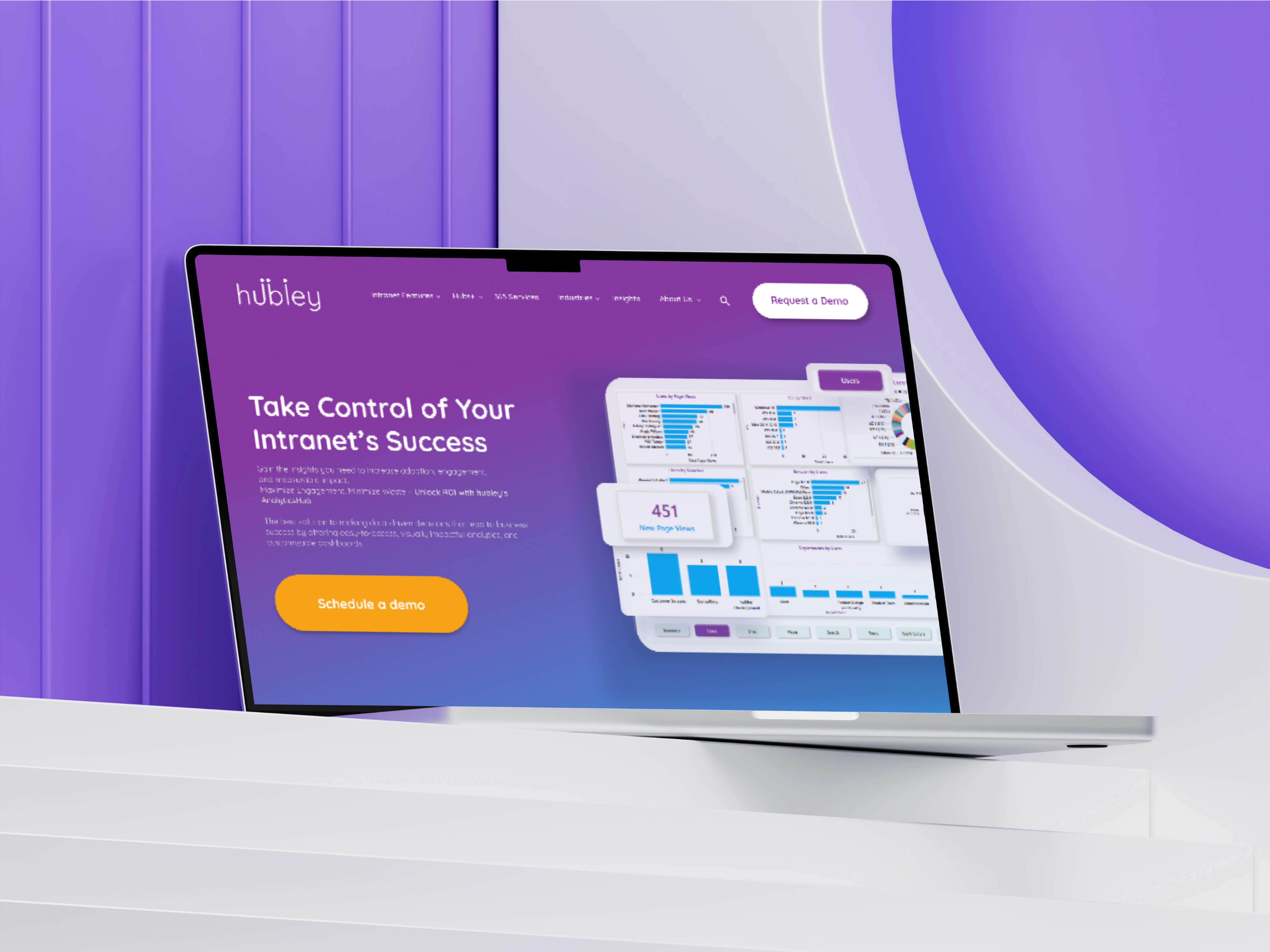 Landing Page Desktop — Vue alternative avec dashboard preview