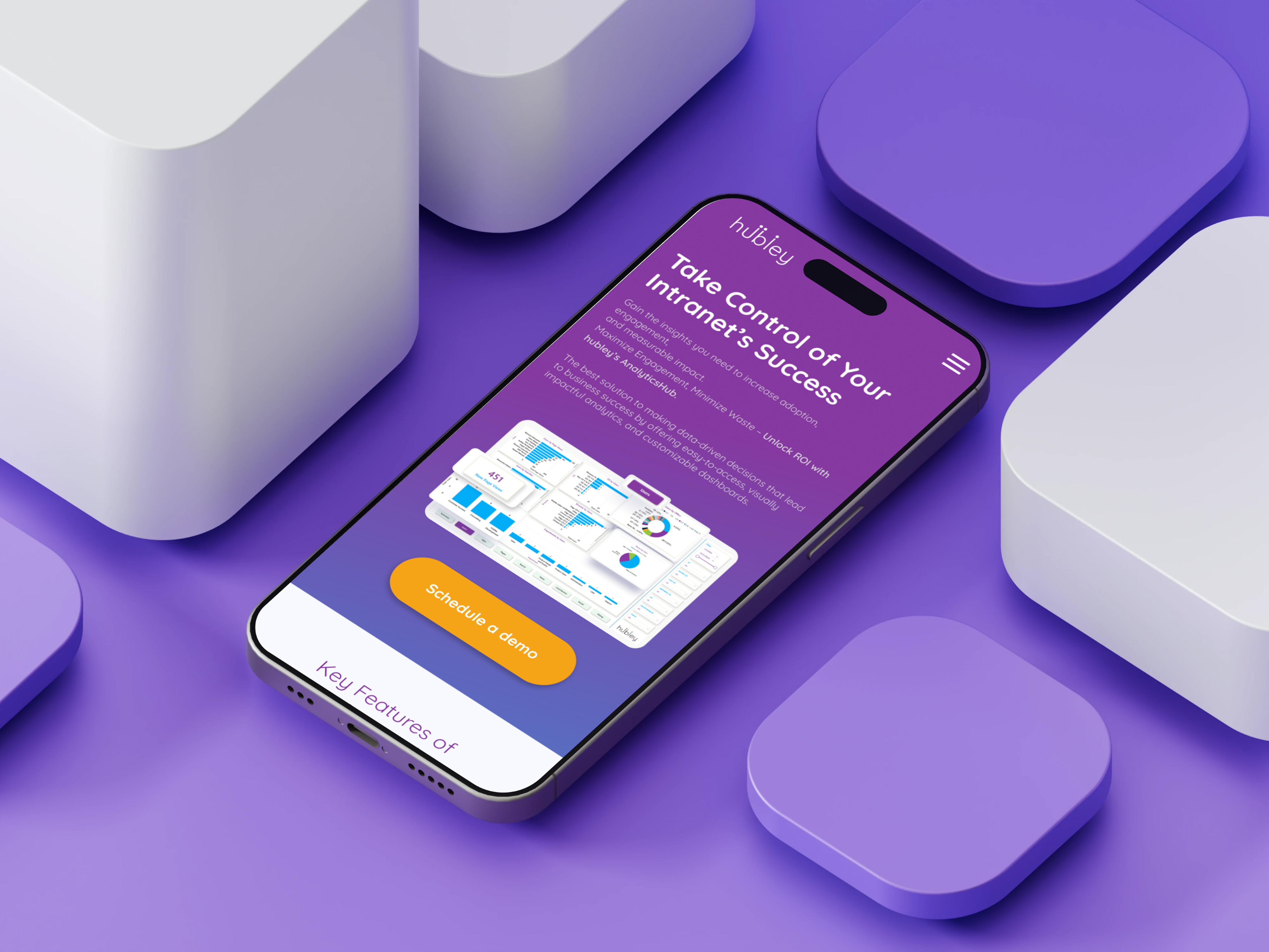 Version Responsive Mobile — Landing page sur iPhone