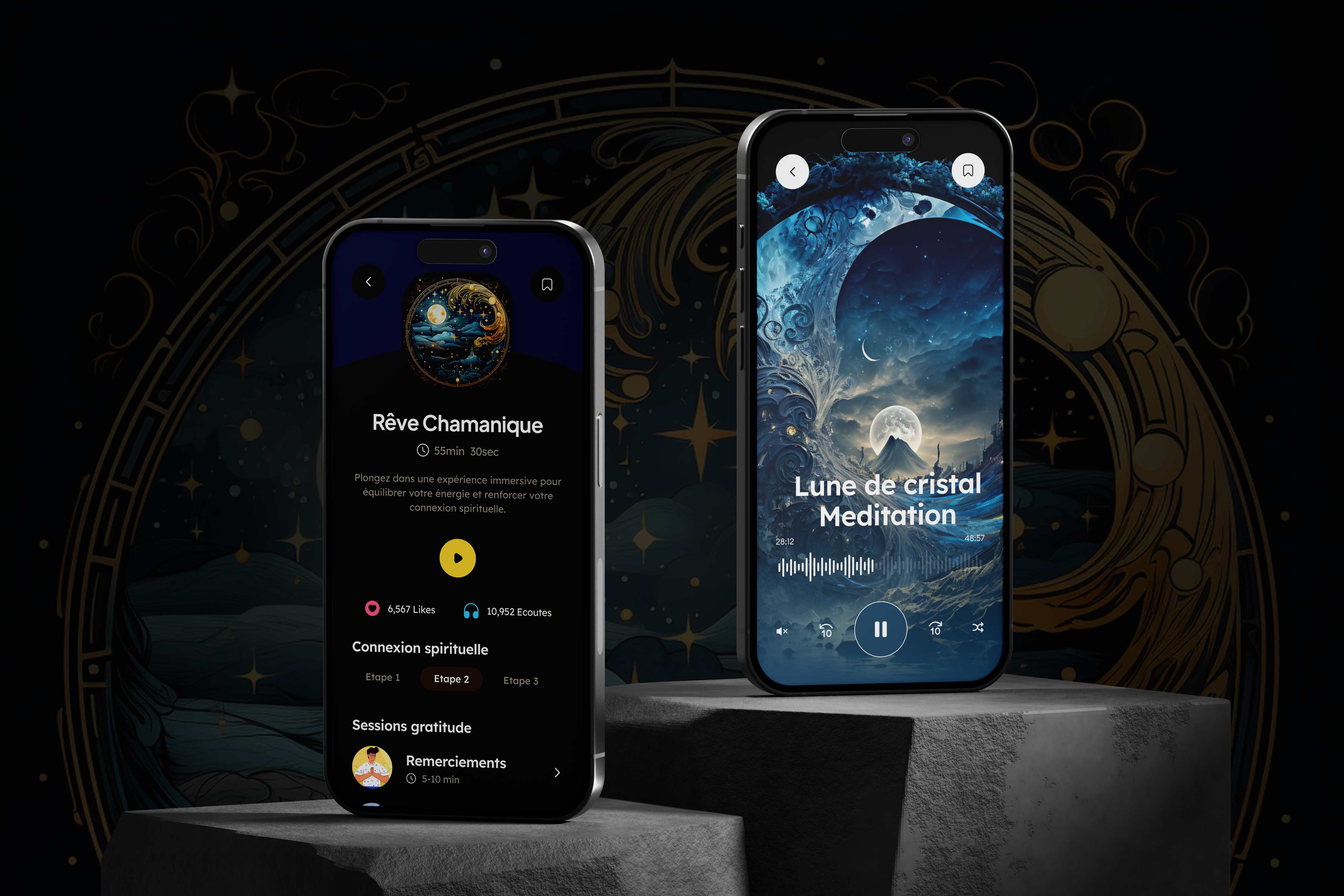 Séances de Méditation — Rêve Chamanique & Lune de Cristal